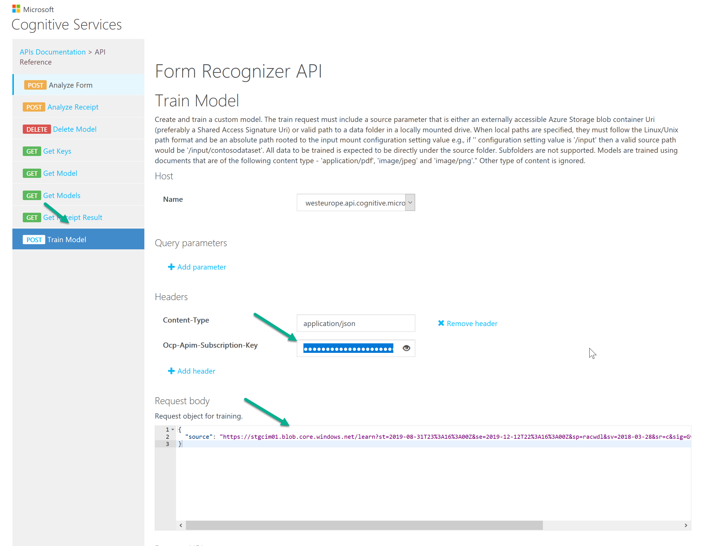 create Azure Form Recognizer Service
