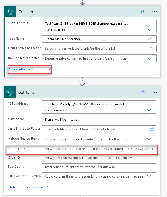 Power Automate filtering of SharePoint Online Listen - ODATA Filter ...
