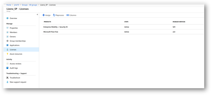 Azure AD portal groups