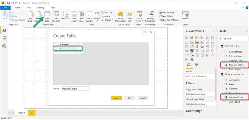 Create dummy table 