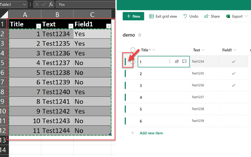 SharePoint Online List Copy & Paste