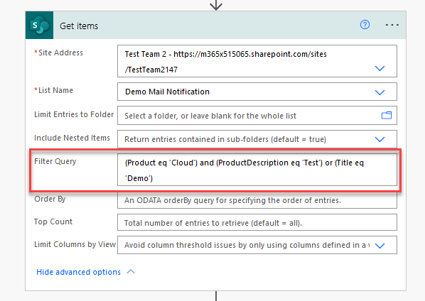 Filter Query 2