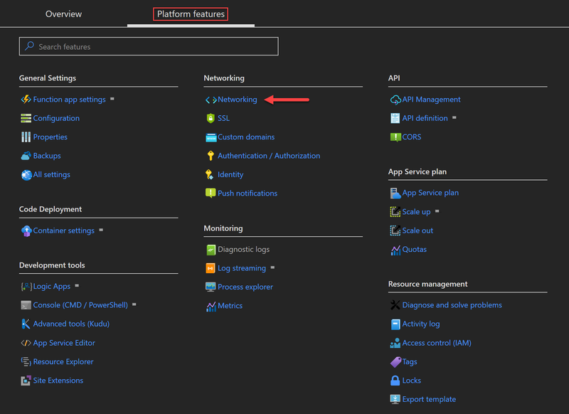 VNet Integration Setup #1