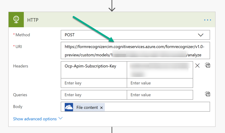 Microsoft Flow - HTTP Action