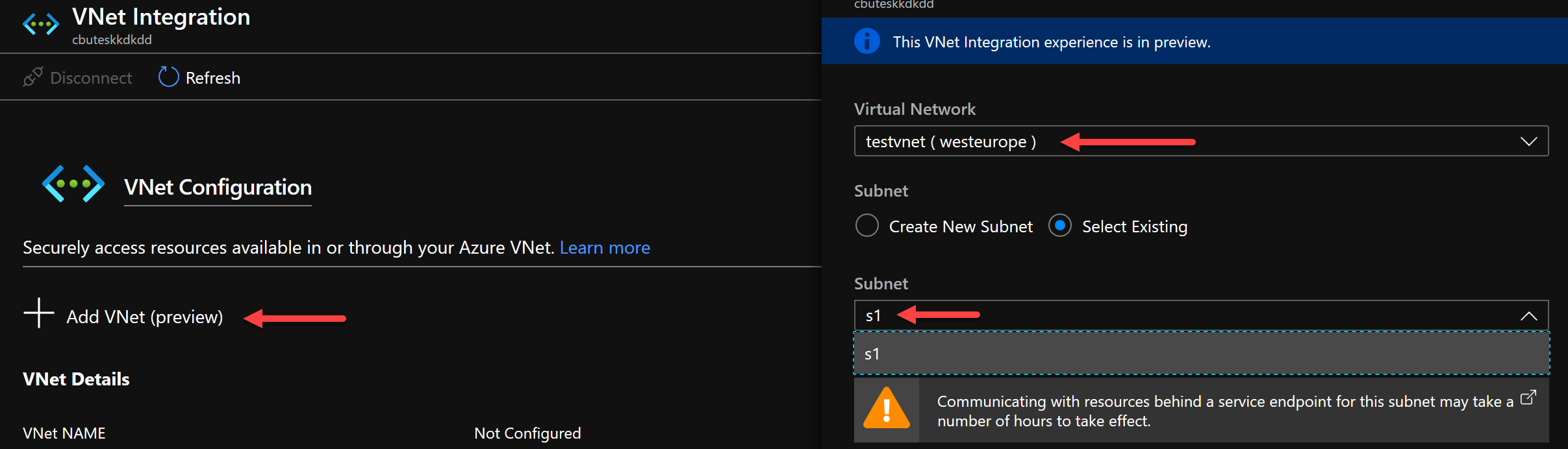 VNet Integration Setup #3